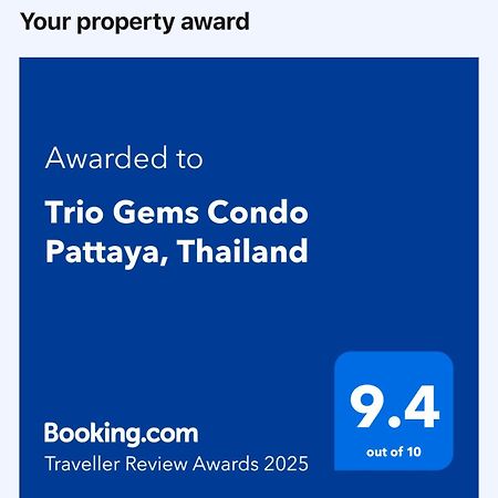Trio Gems Condo Pattaya, Thailand Jomtien Beach Exterior foto
