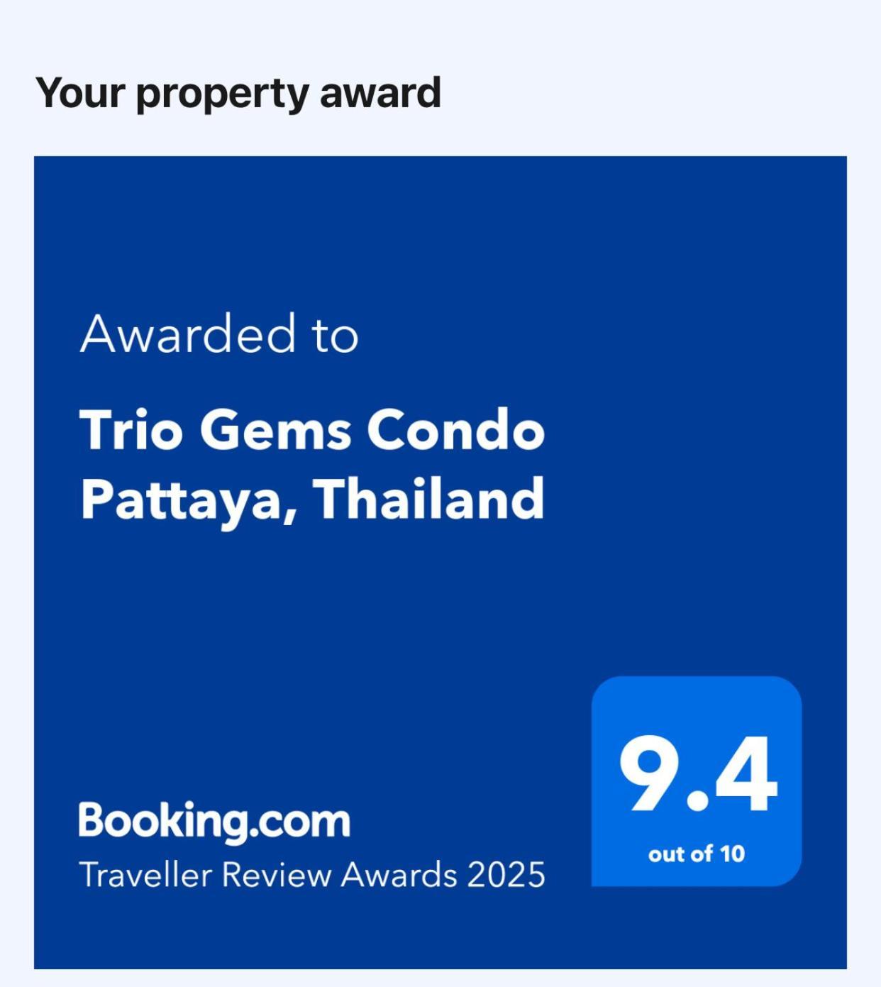 Trio Gems Condo Pattaya, Thailand Jomtien Beach Exterior foto
